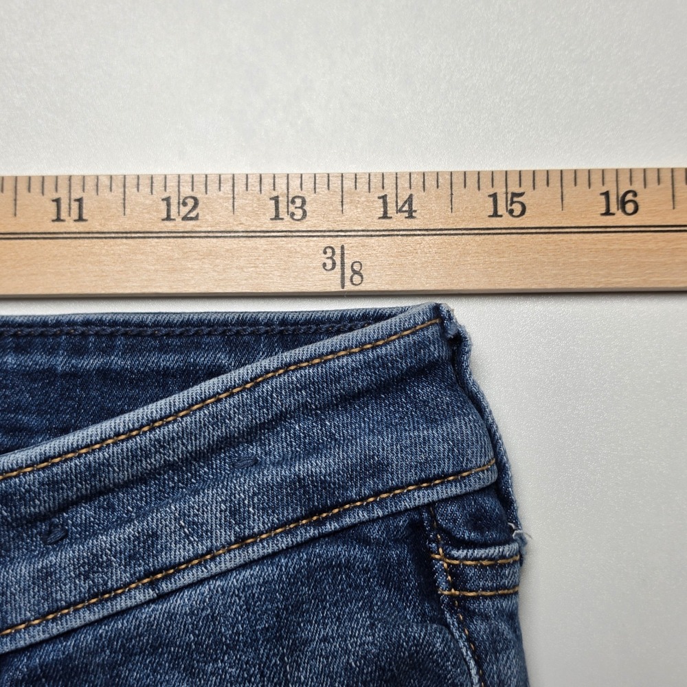 Hollister Womens Size 6 Long Blue Low Rise Bootcut Stretch Jeans Y2K Style - Picture 7 of 10